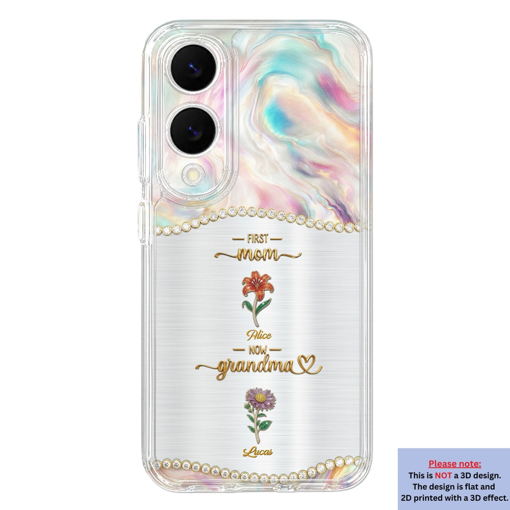 First Mom Now Grandma 2 - Personalized 3D Inflated Effect Phone Case