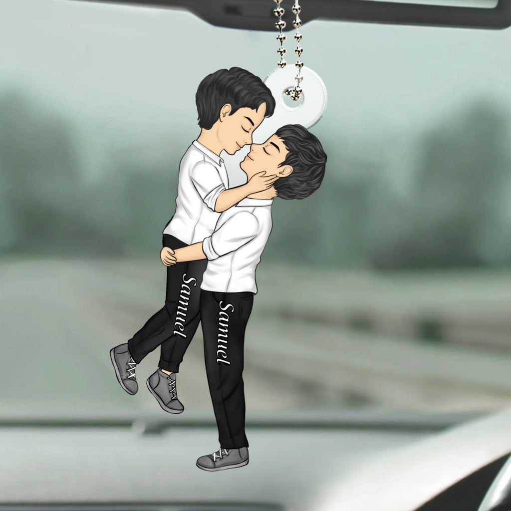Love is Love - Personalized Car Ornament