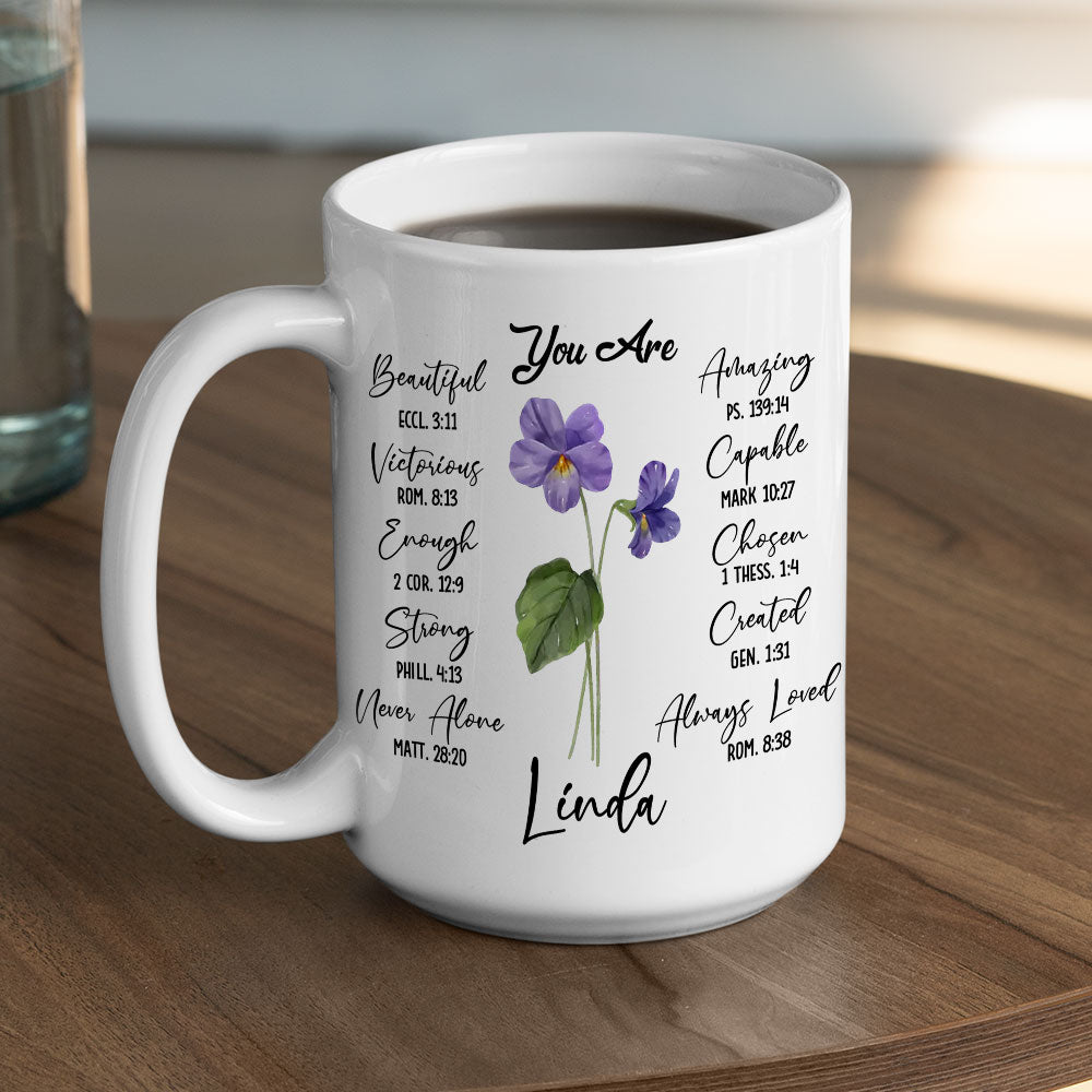 Custom Best Friend, Christmas & Birthday Friendship Keepsake Gift • Bloom Where You Are Planted - Personalized Mug