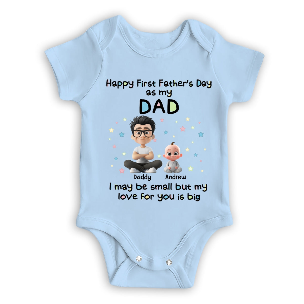 Our First Father Day - Personalized Baby Onesie