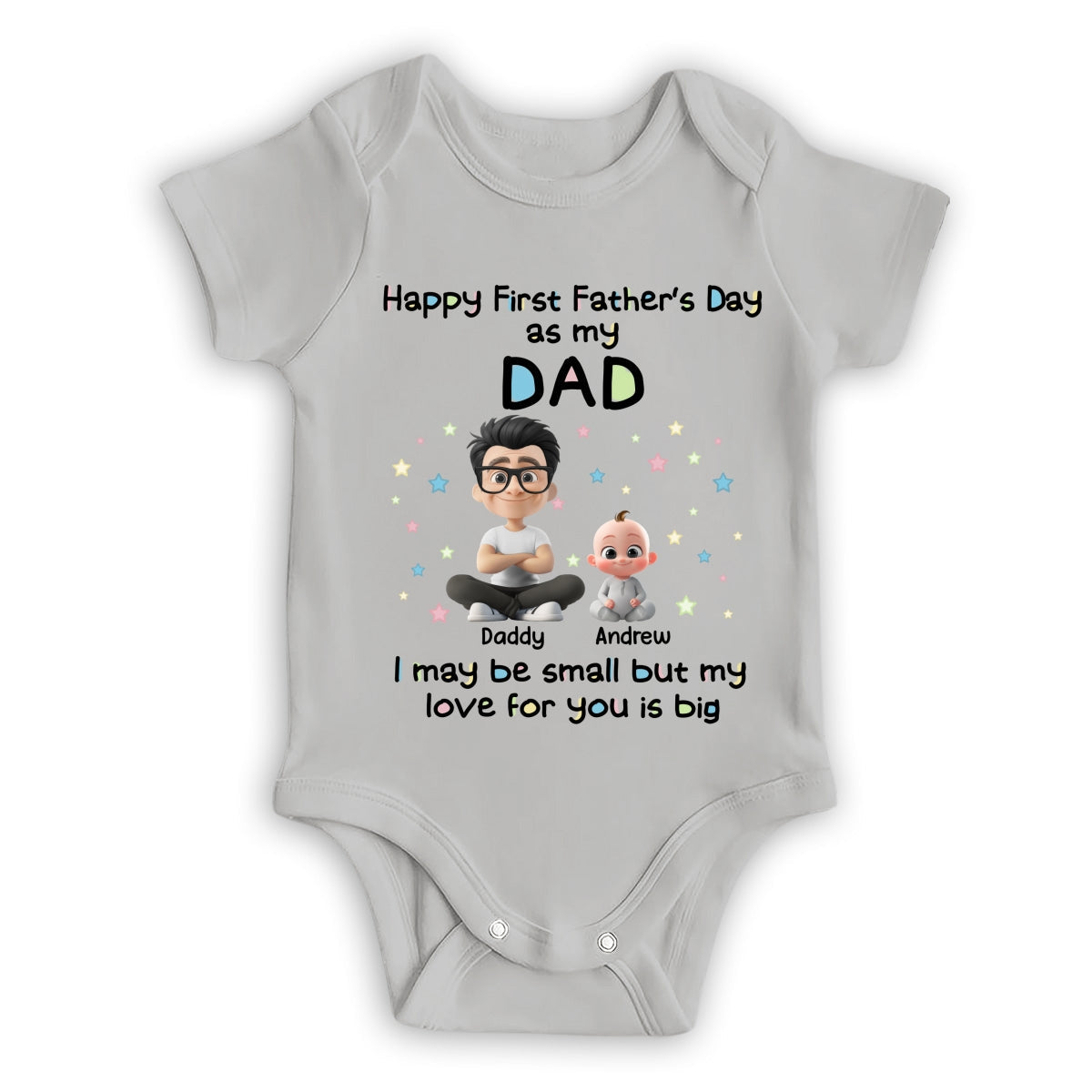 Our First Father Day - Personalized Baby Onesie