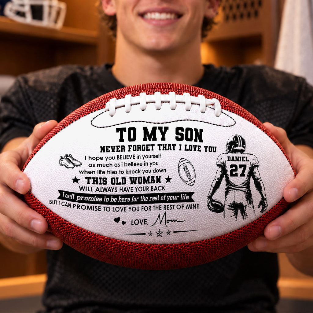 Always Beside You - Personalized Leather Football