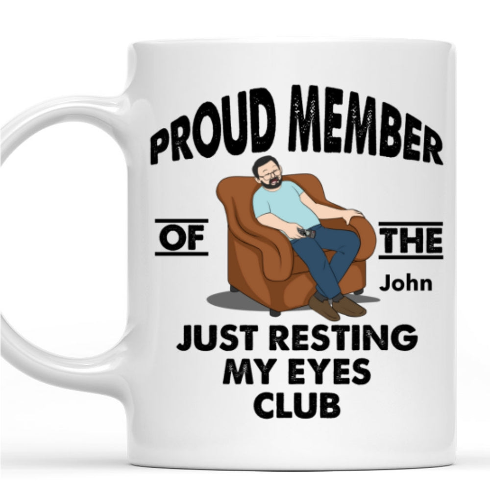 Custom Christmas & Birthday Keepsake Gift • Taking A Quick Eye Break - Personalized Coffee Mug