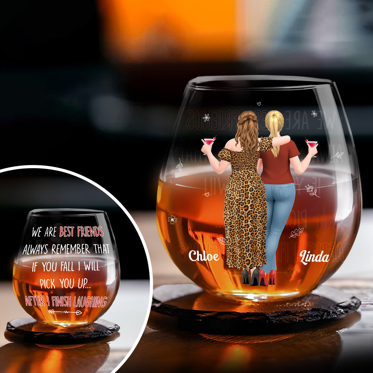 I Will Pick You After - Personalized Wine Glass