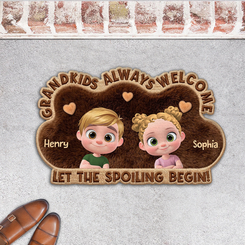 Spoiled Here - Personalized Doormat