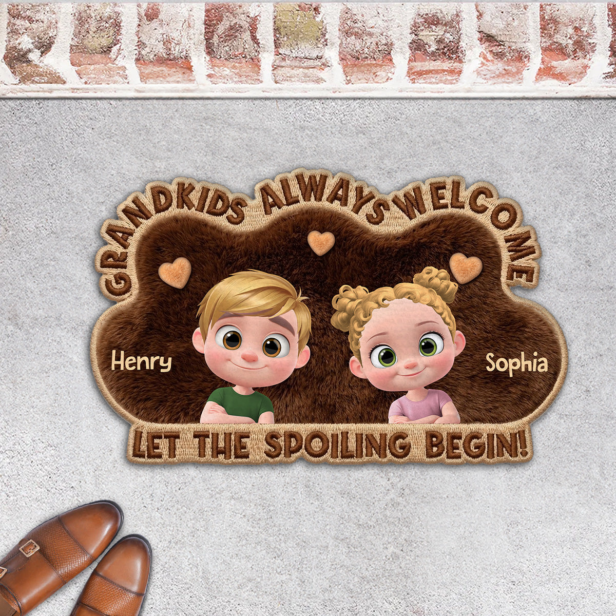 Spoiled Here - Personalized Doormat