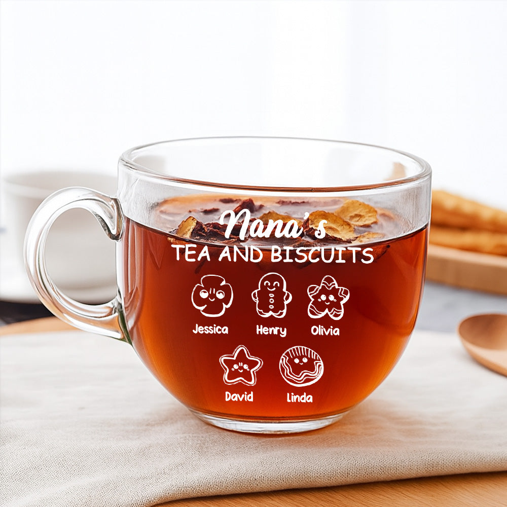 Sweet Moments Sweeter Treats - Personalized Glass Tea Cup