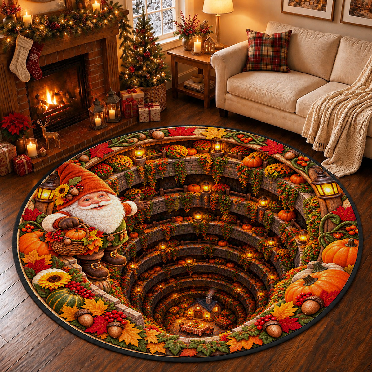 Fall Harvest - Personalized Quilted Mat