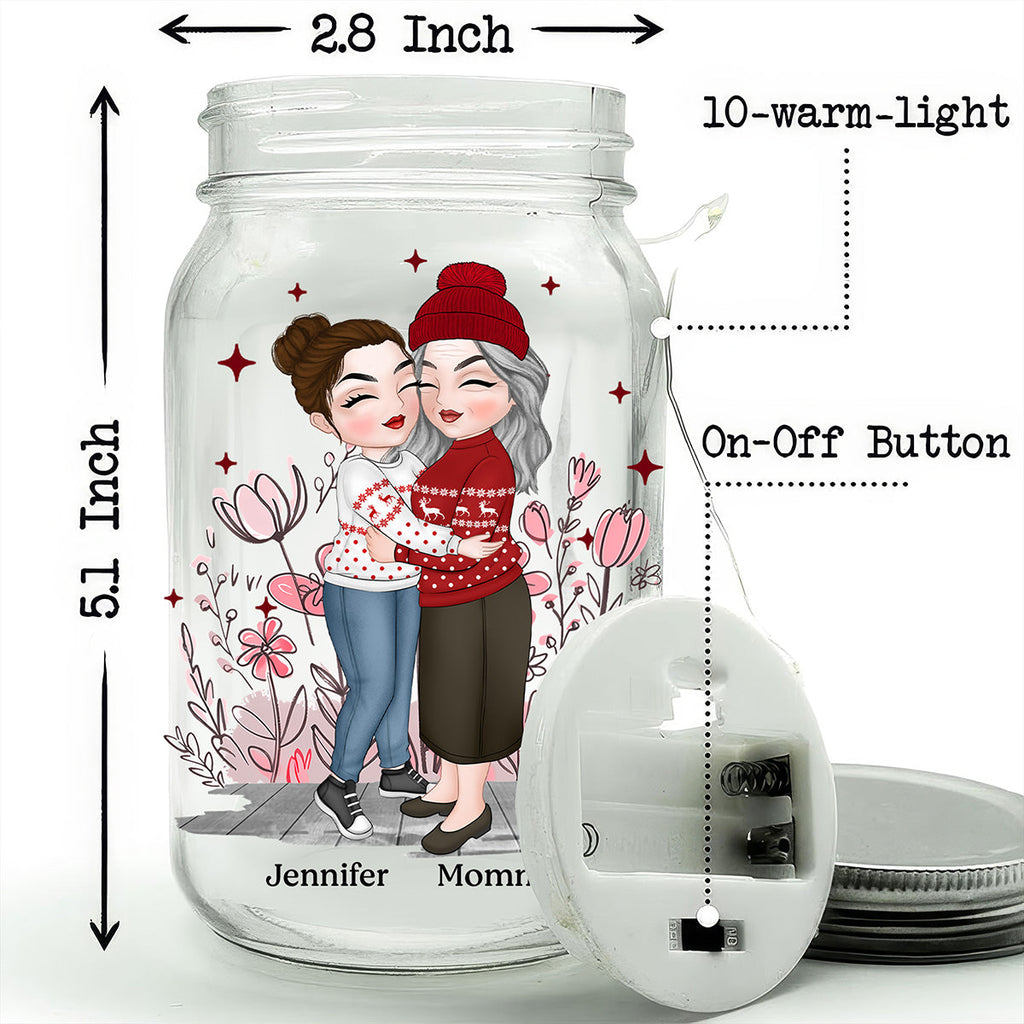To My Daughter Version 2 - Personalized Mason Jar Light