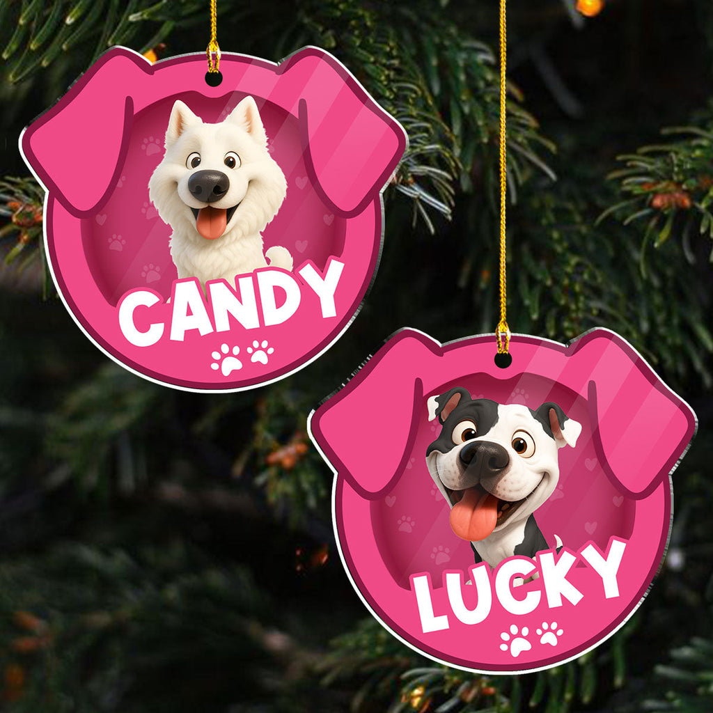 Custom Keepsake Christmas Ornament •  Furry Joy - Personalized Acrylic Ornament