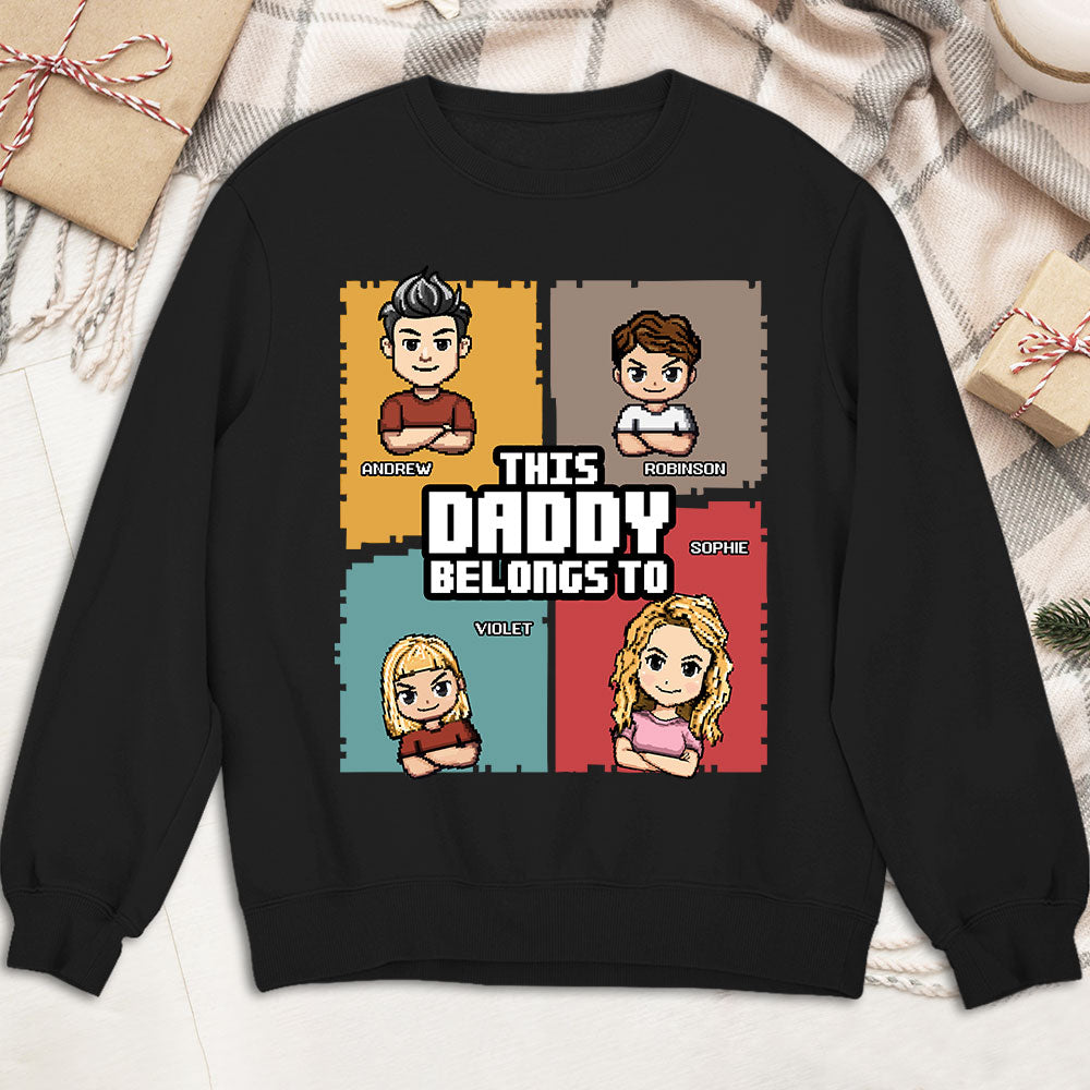 Custom Father's Day, Special Gift for Dad & Grandpa • This Daddy Belongs To - Personalized Shirt