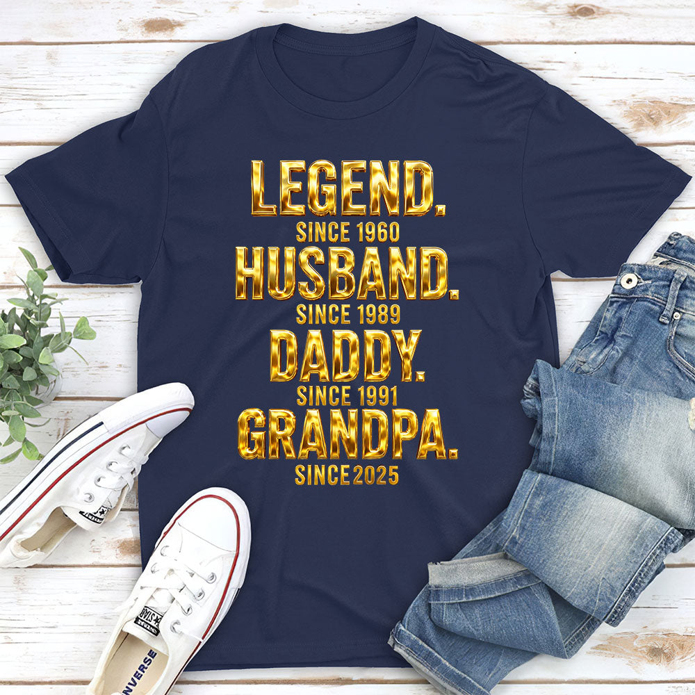 Custom Father's Day, Special Gift for Dad & Grandpa • Legend Dad Grandpa - Personalized Shirt