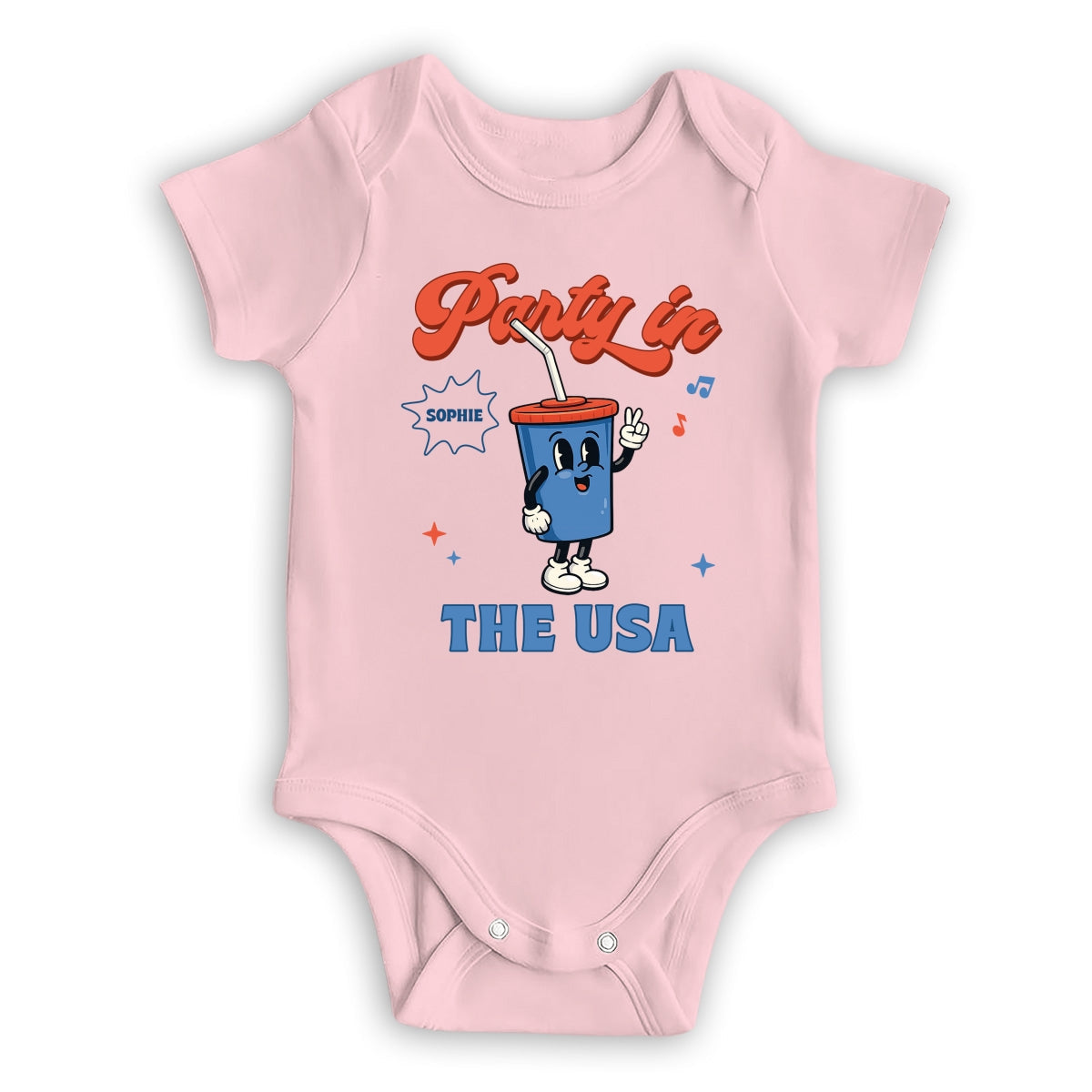 Party In USA - Personalized Baby Onesie