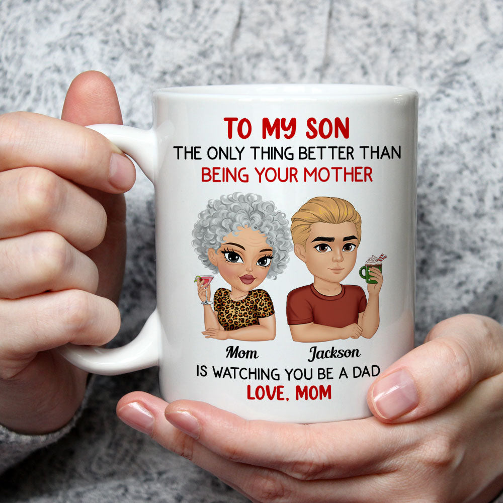 Custom Christmas & Birthday Keepsake Gift • Proud To be Your Father - Personalized Coffee Mug