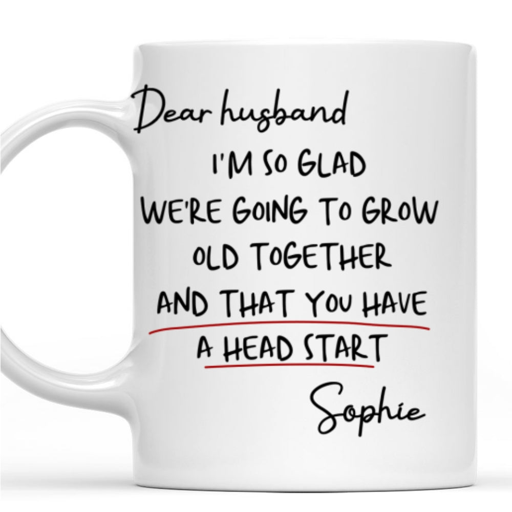 Custom Anniversary Keepsake Gifts For Couple • Grow Old Together - Personalized Coffee Mug