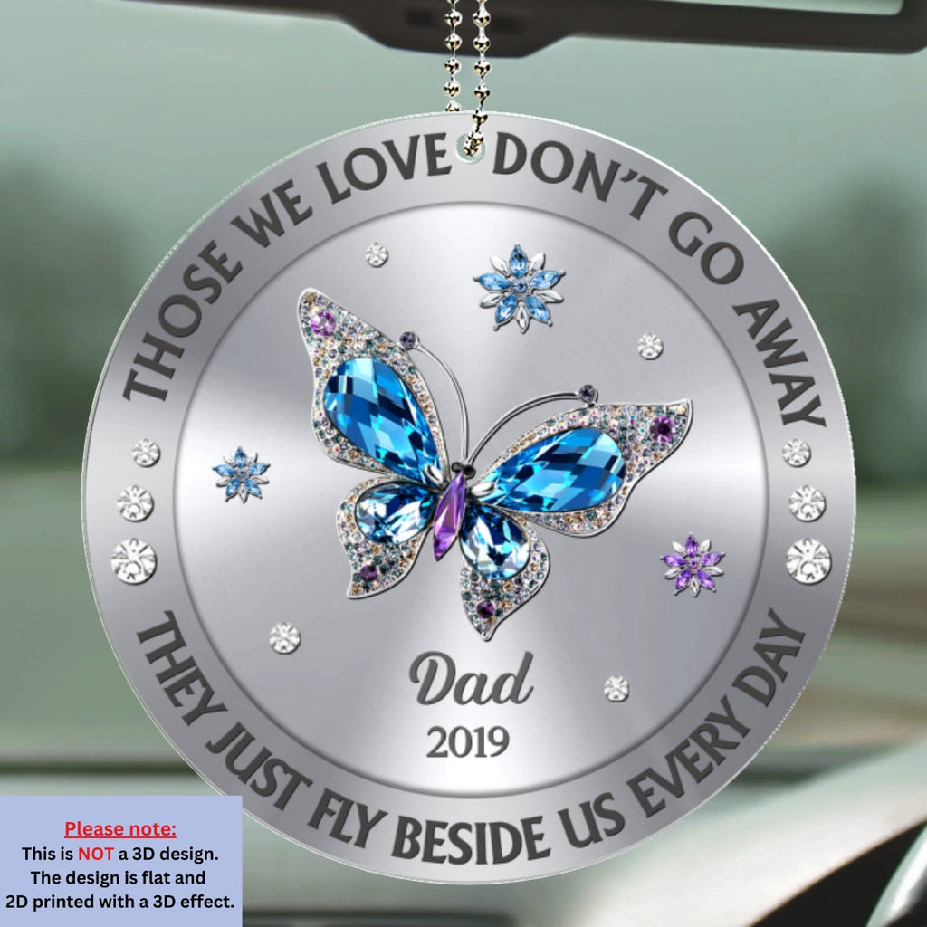 Those We Love Beside Us Every Day - Personalized Car Ornament