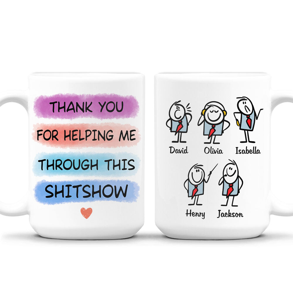 Custom Coworker, Christmas & Birthday Team Appreciation Gift • Support Through The Storm - Personalized Coffee Mug