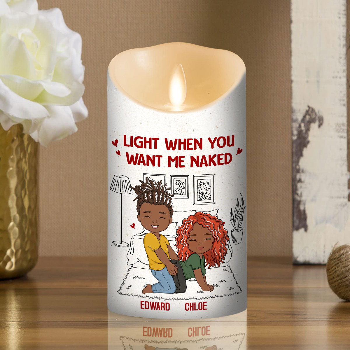 Light It Up - Personalized LED Candle