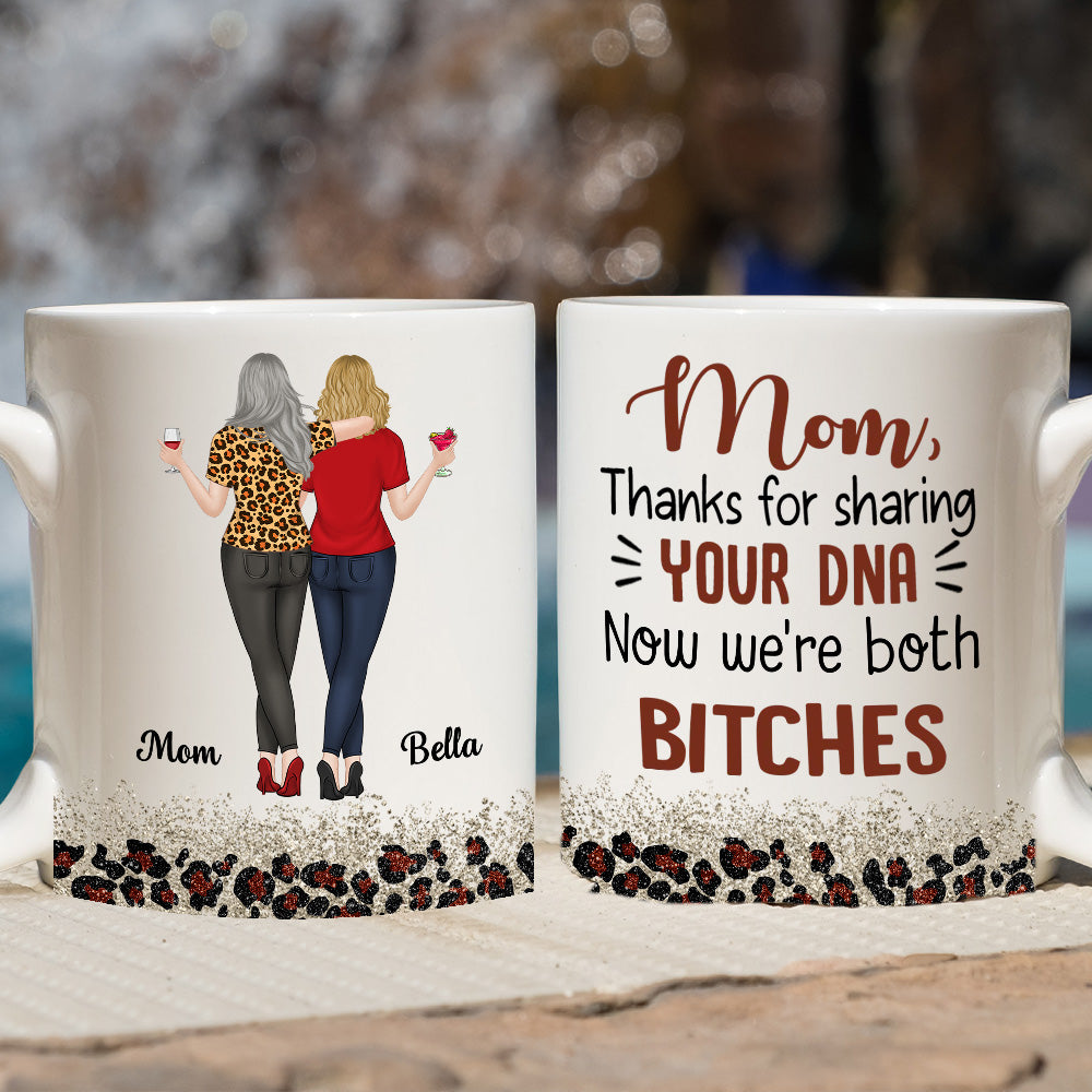 Custom Christmas & Birthday Gift for Mom • Your DNA - Personalized Coffee Mug