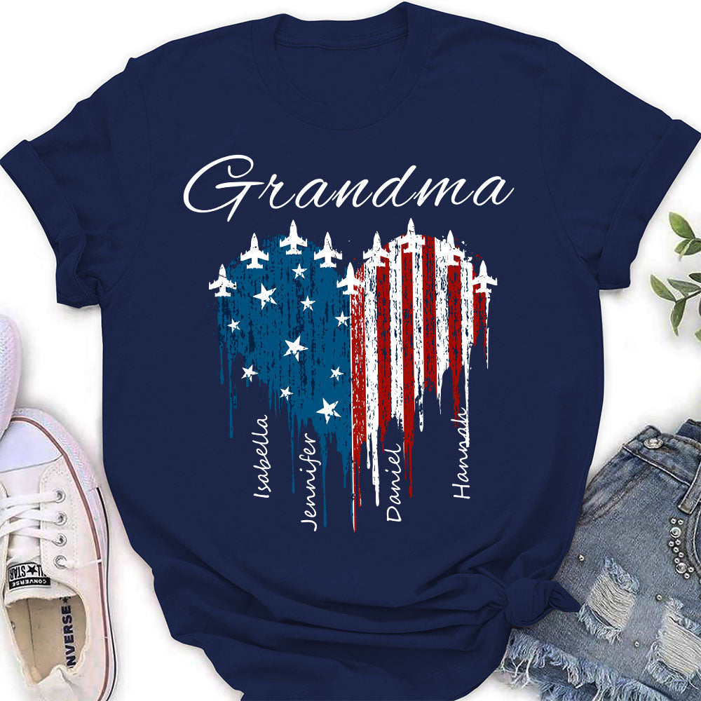 Custom Christmas & Birthday Gift for Grandma • Independence Day Grandma - Personalized Shirt