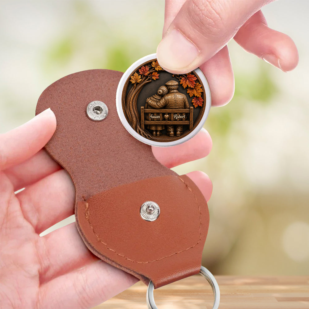 Custom Coin Keychain, Mother's Father's Day Birthday Gift Keepsake • Forever And Always - Personalized Pocket Hug
