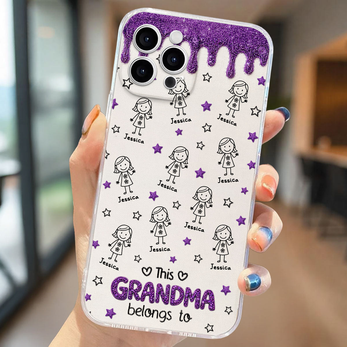 Handmade By Grandma - Personalized 3D Inflated Effect Phone Case