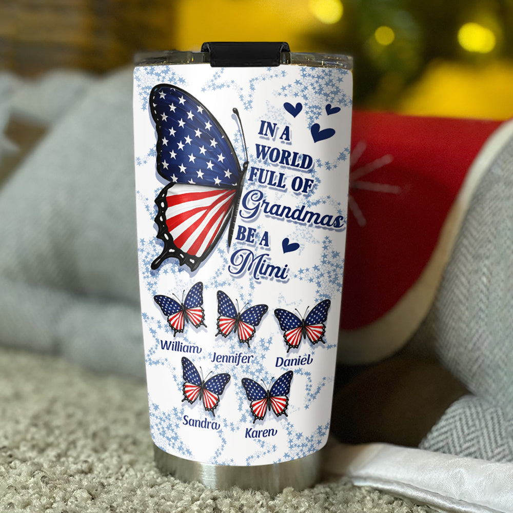 Custom Christmas Birthday Gifts For Grandma • Full Of Grandmas - Personalized Tumbler