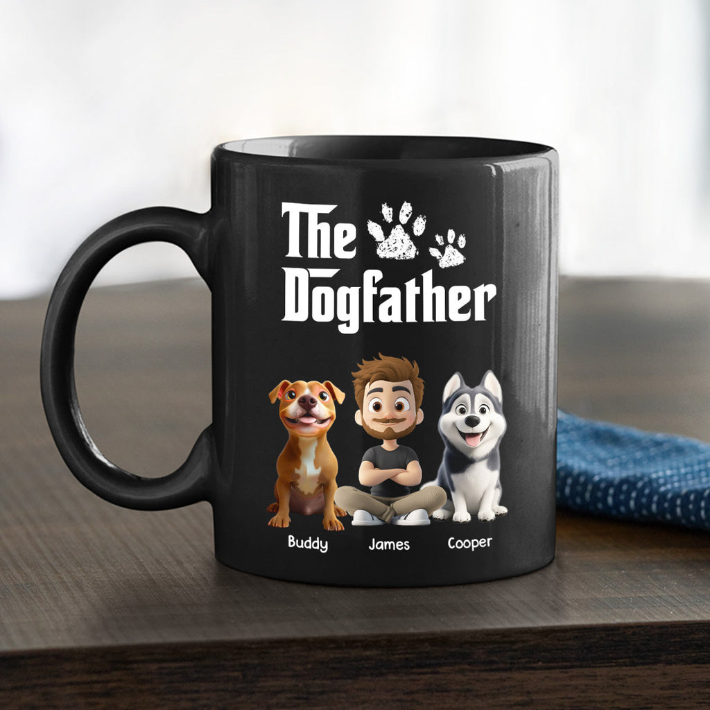 Custom Christmas & Birthday Keepsake Gift • Cool Dog Father - Personalized Coffee Mug