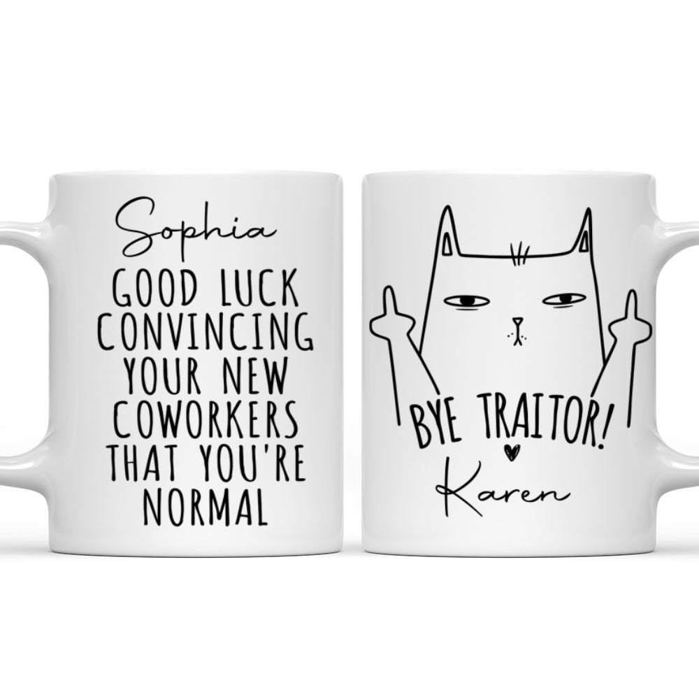 Custom Coworker, Christmas & Birthday Team Appreciation Gift • Good Luck - Personalized Coffee Mug