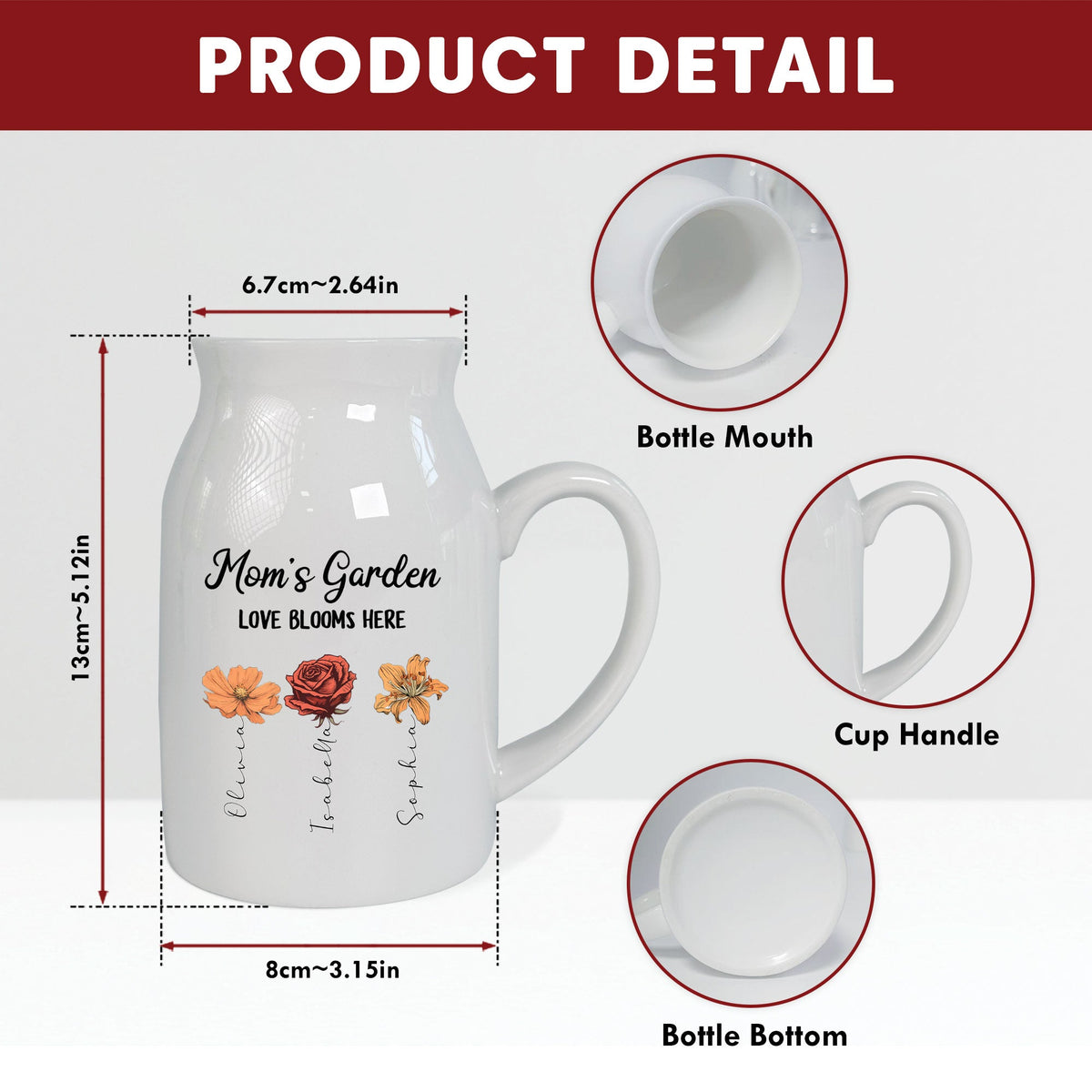 Love Bloom Here - Personalized Flower Vase