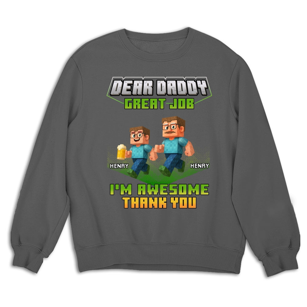 Custom Father's Day, Special Gift for Dad & Grandpa • Thank You Dadcraft - Personalized Shirt