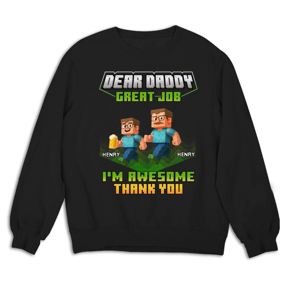 Custom Father's Day, Special Gift for Dad & Grandpa • Thank You Dadcraft - Personalized Shirt