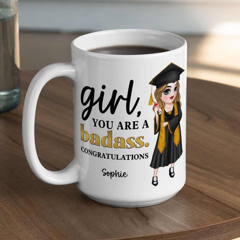 Custom Christmas & Birthday Keepsake Gift • You Are A Badass - Personalized Coffee Mug