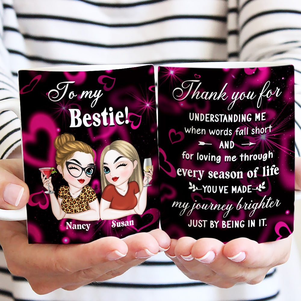 Custom Best Friend, Christmas & Birthday Friendship Keepsake Gift • No Matter What Happens - Personalized Coffee Mug