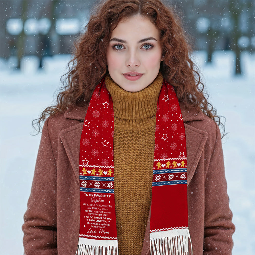 To My Daughter - Personalized Scarf