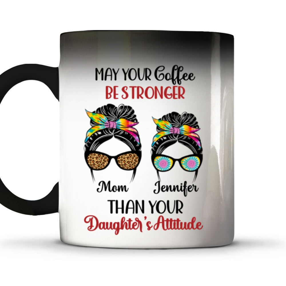 Custom Anniversary Keepsake Gifts For Couple • Your Coffee Stronger - Personalized Color Changing Mug