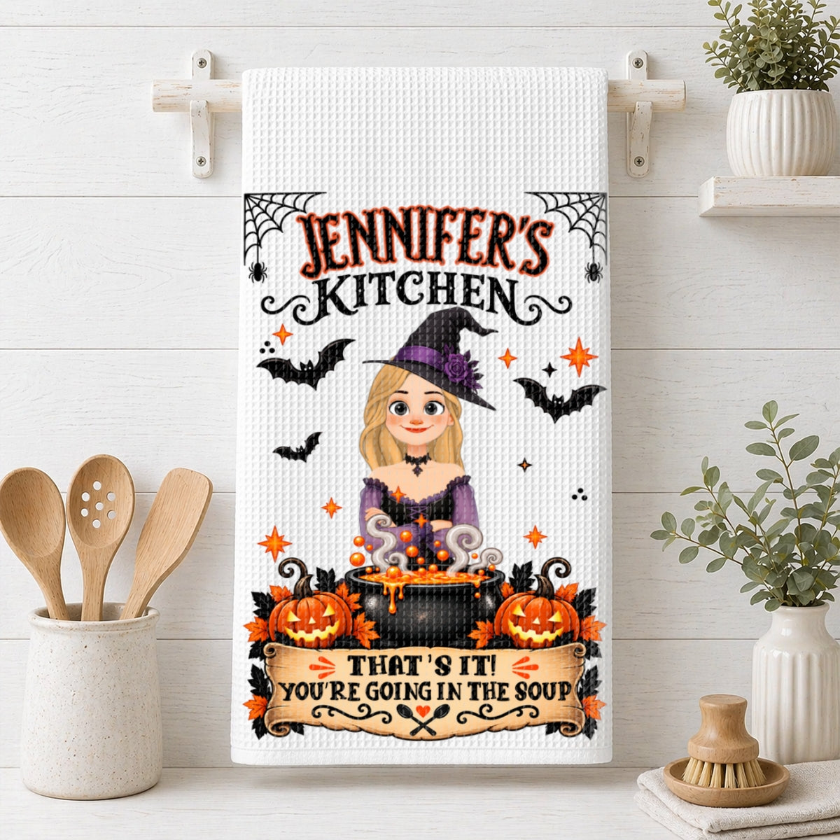 Stirring Up Some Magic - Personalized Kitchen Towel