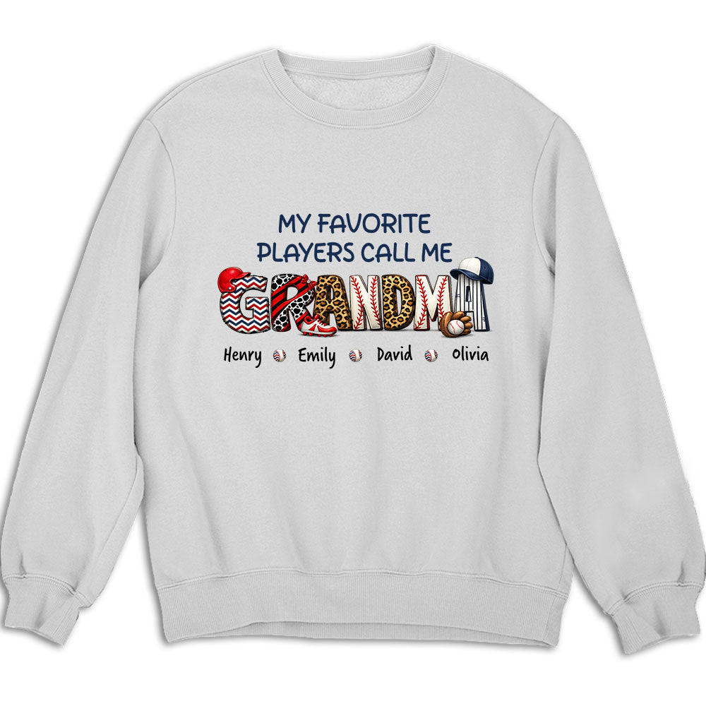 Custom Mother's Day Gift for Mom & Grandma • My Fav Players - Personalized Shirt