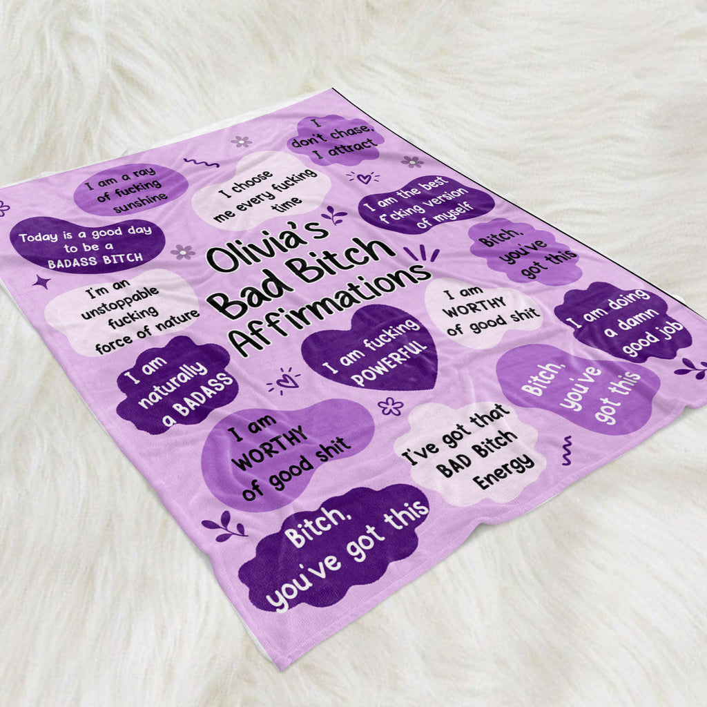 Today Is A Good Day - Personalized Fleece Blanket