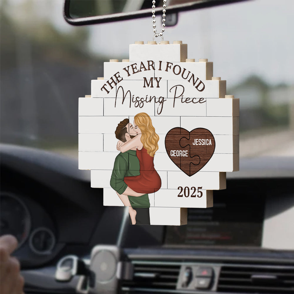 My Missing Piece - Personalized Puzzle Car Ornament