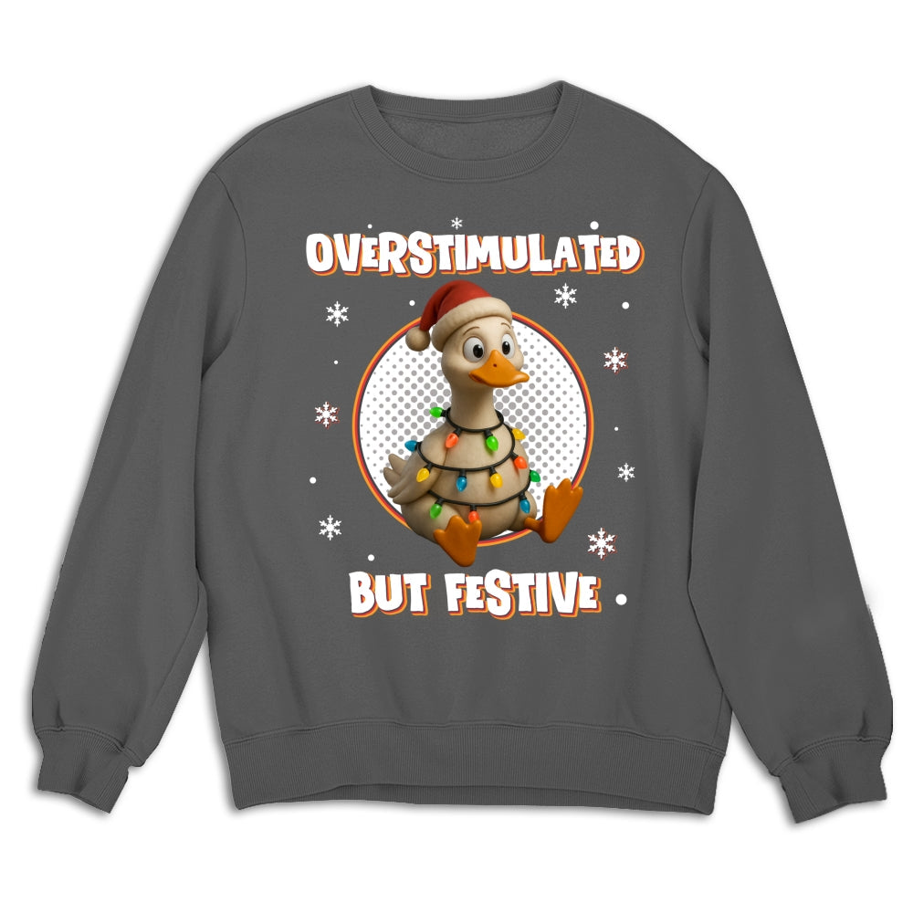 Custom Coworker, Christmas & Birthday Team Appreciation Gift • Brain Fried But Feeling Festive - Personalized Shirt