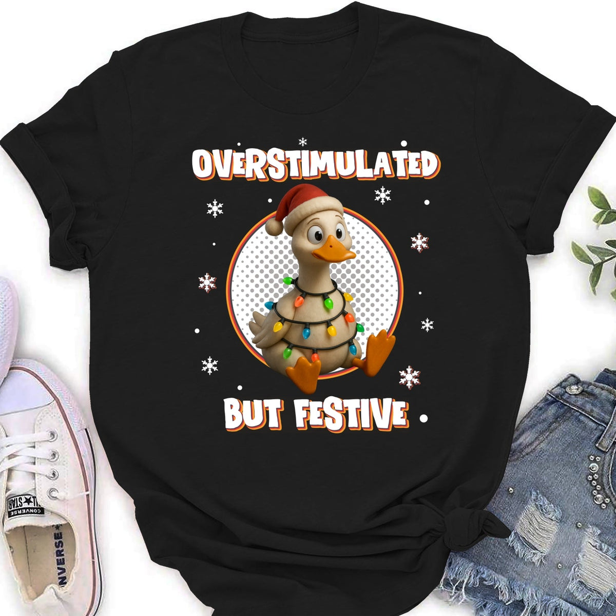 Custom Coworker, Christmas & Birthday Team Appreciation Gift • Brain Fried But Feeling Festive - Personalized Shirt