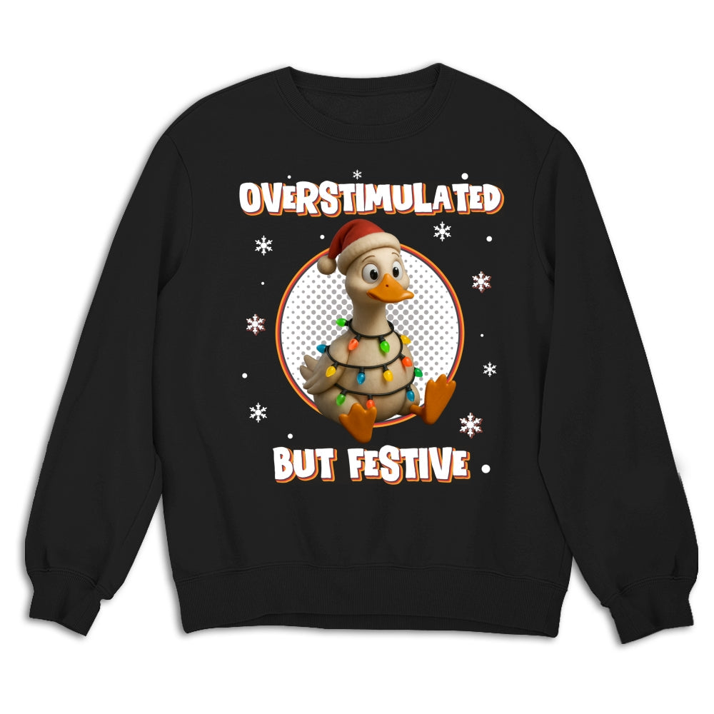 Custom Coworker, Christmas & Birthday Team Appreciation Gift • Brain Fried But Feeling Festive - Personalized Shirt