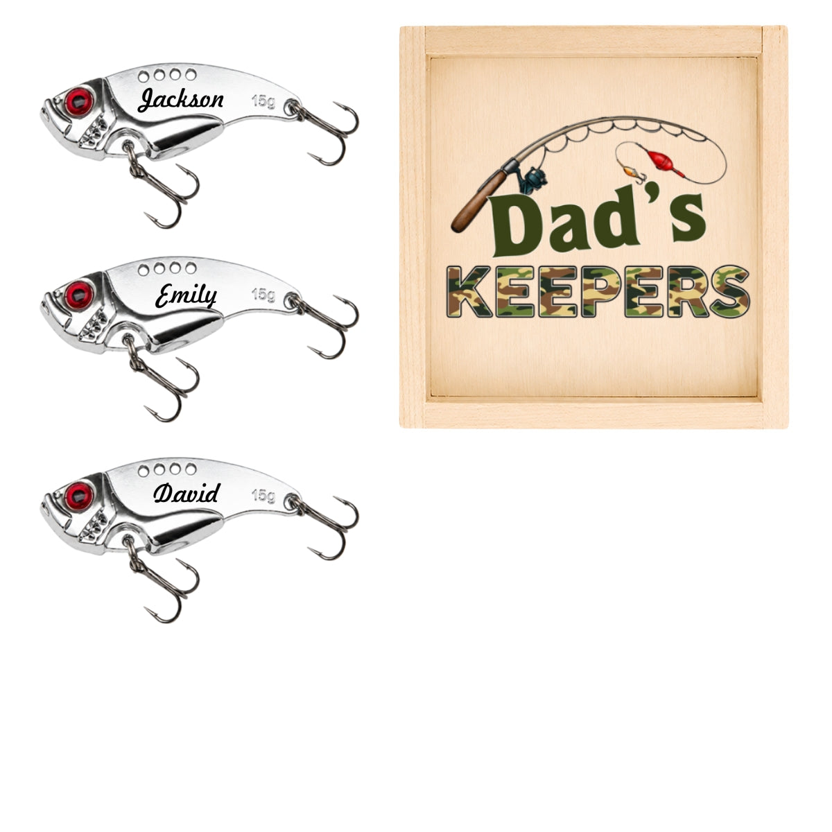 Keeper Of Dad Grandpa - Personalized Fishing Lure