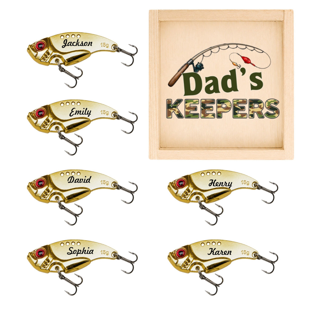 Keeper Of Dad Grandpa - Personalized Fishing Lure