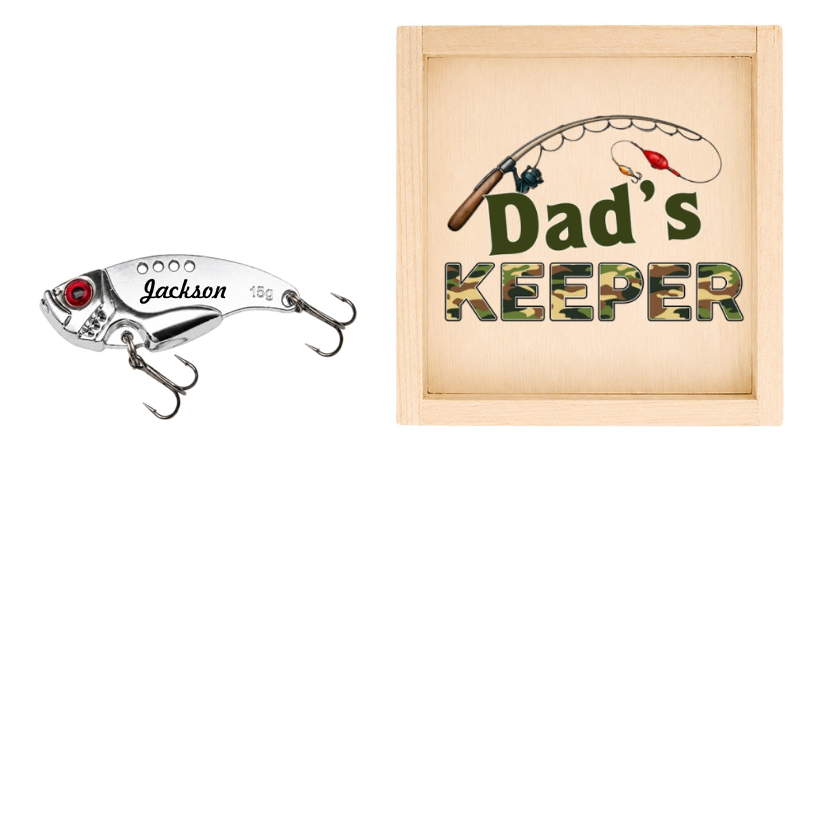 Keeper Of Dad Grandpa - Personalized Fishing Lure