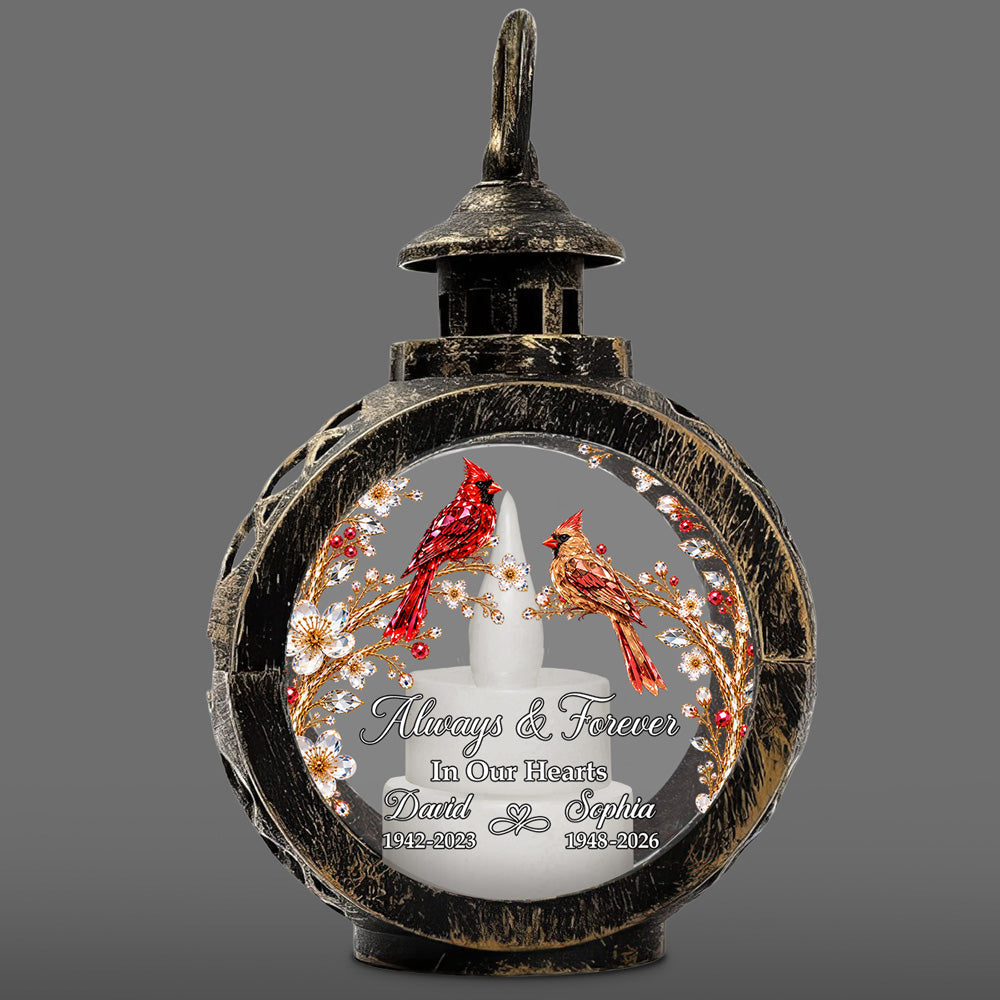 Custom Christmas Gifts for Loved Ones, Family Keepsake • Held In Memory - Personalized Christmas Lantern