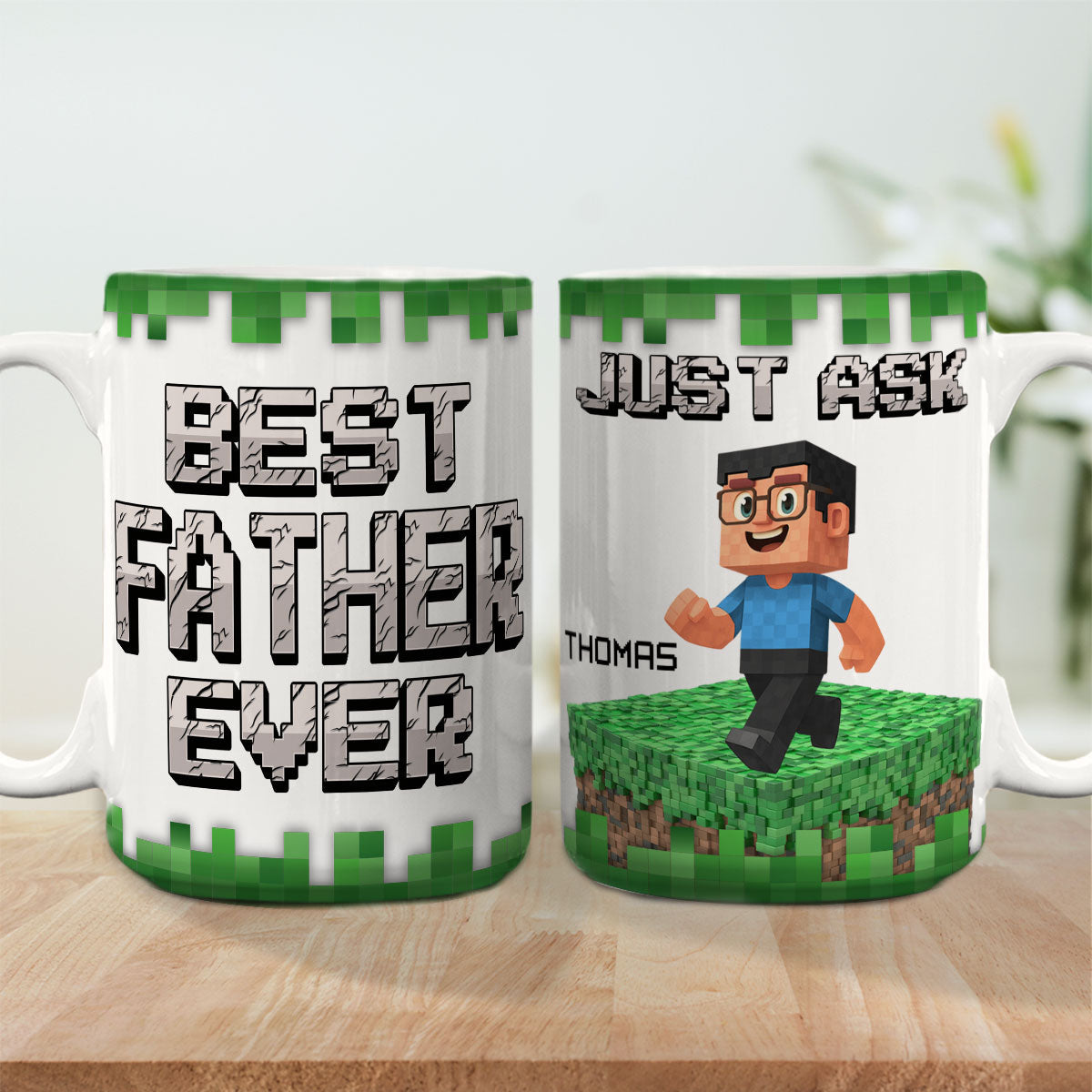 Custom Father's Day, Special Gift for Dad & Grandpa • Best Papa Ever Ever - Personalized Coffee Mug
