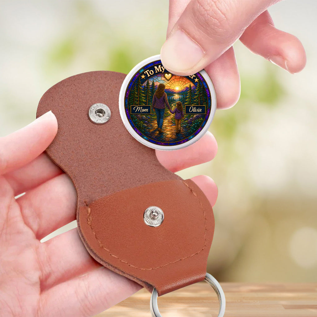 Custom Coin Keychain for Son, Father's Day Birthday Gifts • Enjoy The Ride - Personalized Pocket Hug