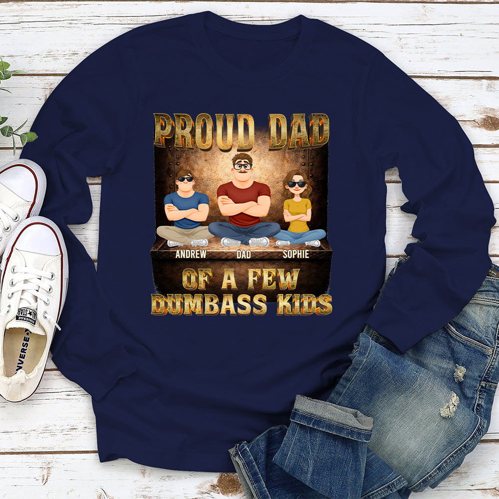 Custom Christmas & Birthday Keepsake Gift • Proud Father Vibes - Personalized Shirt